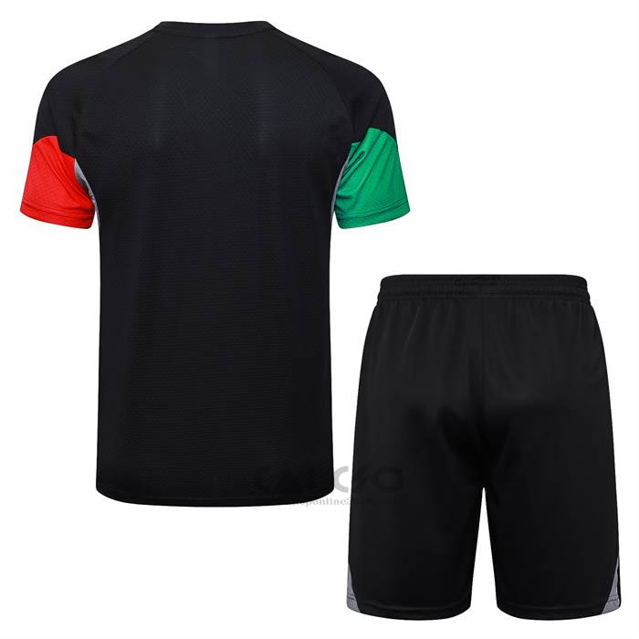 Tuta da Track Arsenal Manica Corta 2025-2026 Nero - Pantaloncini